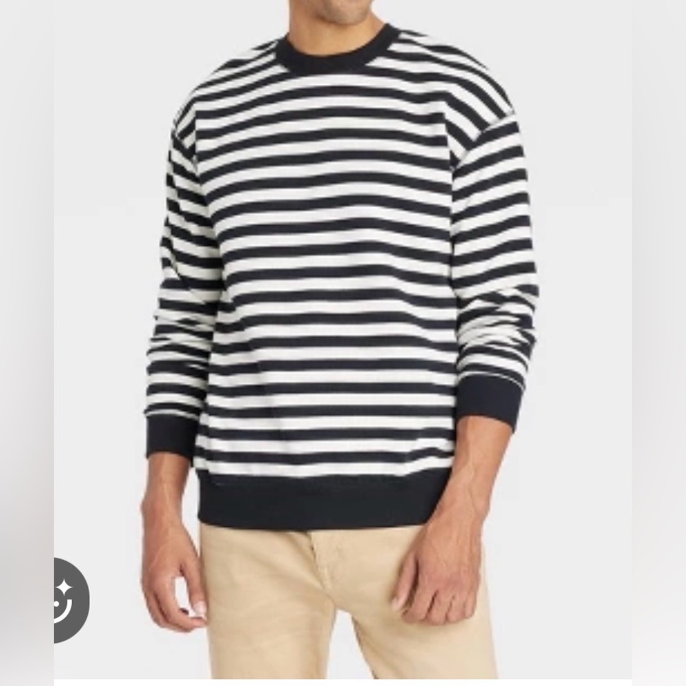 Goodfellow & Co Striped Pullover Sweatshirt